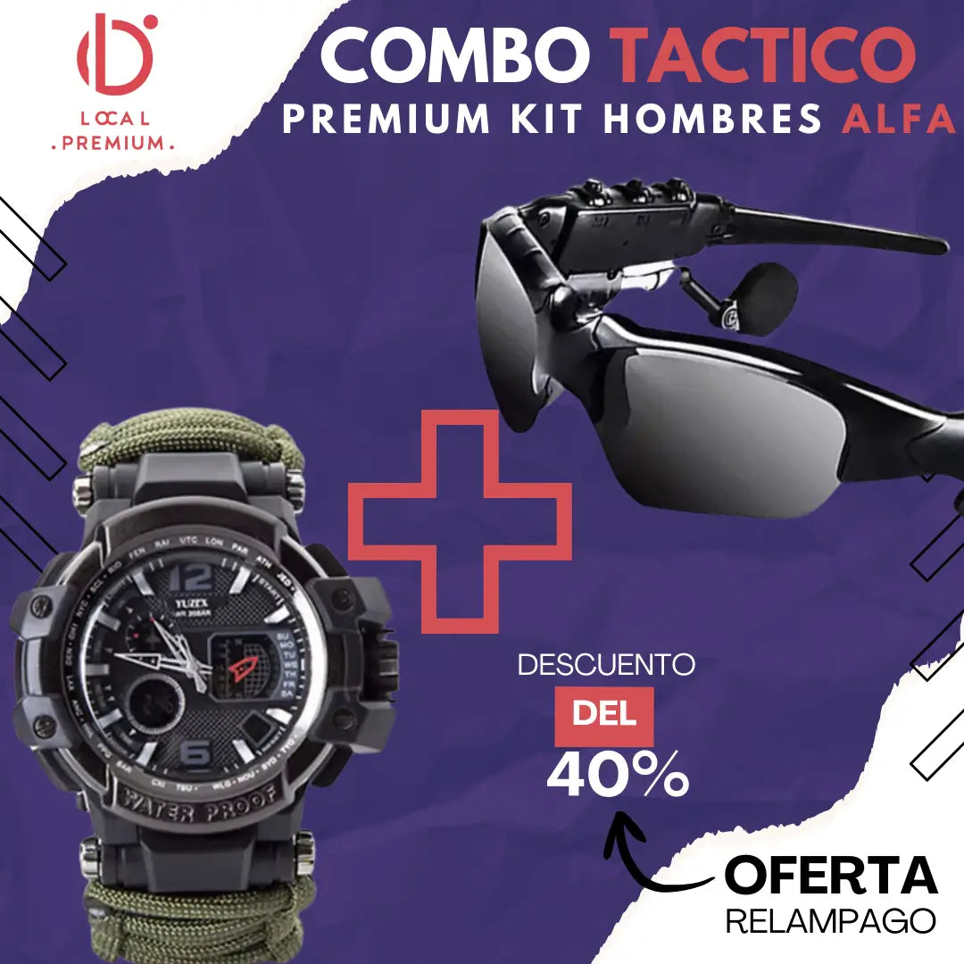 COMBO TACTICO HOMBRES ALFA